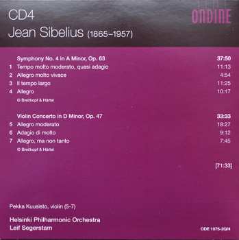 4CD/Dobozkészlet Jean Sibelius: Sibelius Complete Symphonies • Violin Concerto • Finlandia