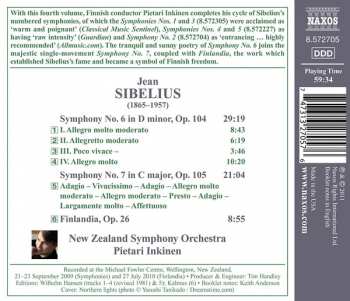 CD Jean Sibelius: Symphonies Nos. 6 And 7, Finlandia