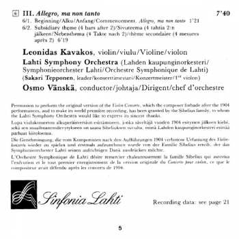 CD نيسم جلال: Violin Concerto In D Minor, Op. 47 (Both Versions)