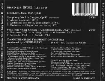 CD Göteborgs Symfoniker: Symphony No.3 C Major Op. 52 / Suite From "King Christian II"