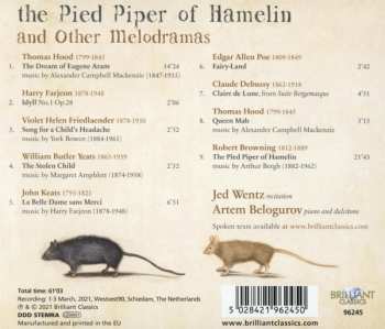 CD Jed Wentz: The Pied Piper Of Hamelin And Other Melodramas