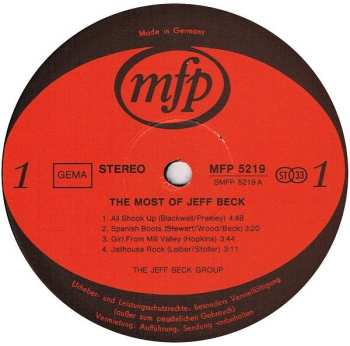 LP Jeff Beck Group: The Most Of Jeff Beck