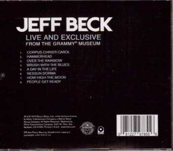 CD Jeff Beck: Live And Exclusive From The Grammy Museum