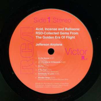 LP Jefferson Airplane: Acid, Incense And Balloons: RSD - Collected Gems From The Golden Era Of Flight LTD