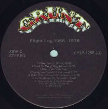 2LP Jefferson Airplane: Flight Log 1966-1976