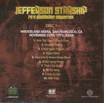 6CD/Dobozkészlet Jefferson Starship: 70's Broadcast Collection
