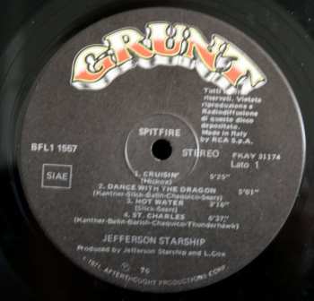 LP Jefferson Starship: Spitfire