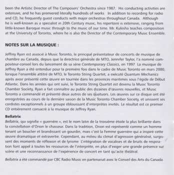 CD Jeffrey Ryan: Quantum Mechanics: Music Of | Musique De Jeffrey Ryan
