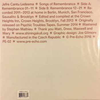 LP Jefre Cantu-Ledesma: Songs Of Remembrance LTD