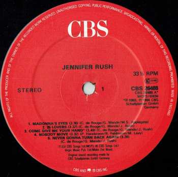 LP Jennifer Rush: Jennifer Rush