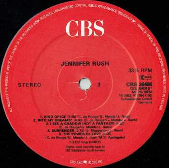LP Jennifer Rush: Jennifer Rush