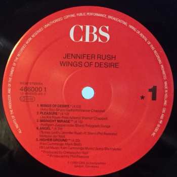 LP Jennifer Rush: Wings Of Desire