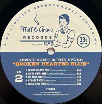 LP Jenny Don't And The Spurs: Broken Hearted Blue