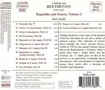 CD Ludwig van Beethoven: Bagatelles And Dances, Volume 2