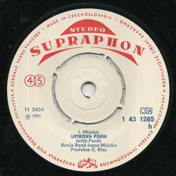 SP Jan Antonín Pacák: Chodidla / Upírova Píseň