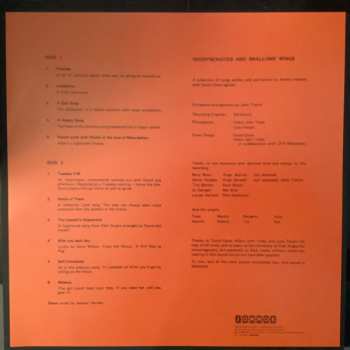 LP Jeremy Harmer: Idiosyncratics And Swallows Wings