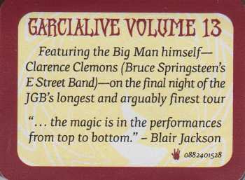 2CD The Jerry Garcia Band: GarciaLive Volume 13 (September 16th 1989 Poplar Creek Music Theater)