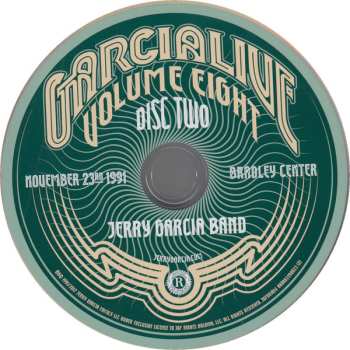 2CD The Jerry Garcia Band: GarciaLive Volume Eight (November 23rd 1991 Bradley Center)