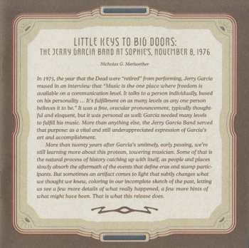 2CD The Jerry Garcia Band: GarciaLive Volume Seven (November 8th 1976 Sophie's, Palo Alto)