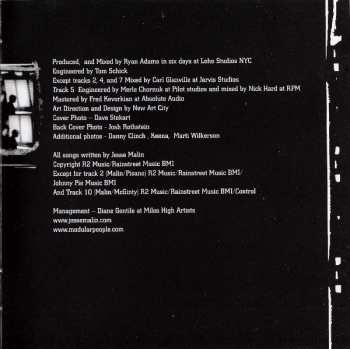 2CD Jesse Malin: The Fine Art Of Self Destruction LTD