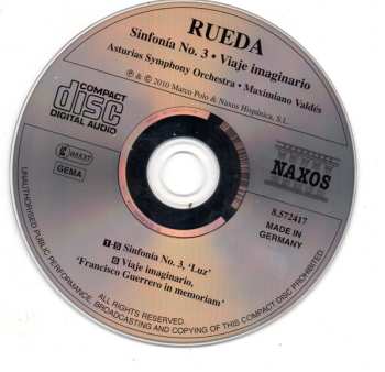 CD Orquesta Sinfónica Del Principado de Asturias: Symphony No. 3 'Luz' / Viaje Imaginario (Imaginary Journey)