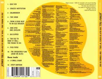 CD Jethro Tull: Too Old To Rock 'N' Roll : Too Young To Die
