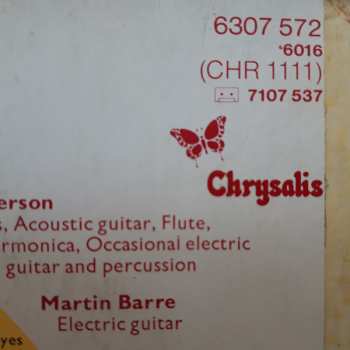 LP Jethro Tull: Too Old To Rock 'N' Roll: Too Young To Die!