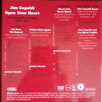 3CD/DVD/Dobozkészlet Jim Capaldi: Open Your Heart – The Island Recordings 1972-1976