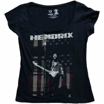 Merch Jimi Hendrix: Dámské Tričko Peace Flag  S