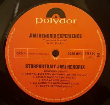 2LP/Dobozkészlet The Jimi Hendrix Experience: Starportrait Jimi Hendrix
