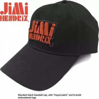 Baseball sapka Orange Stencil Logo Jimi Hendrix
