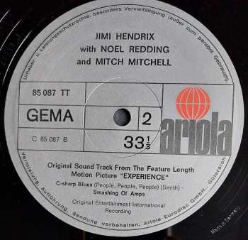 LP Jimi Hendrix: Experience (Original Sound Track From The Feature Length Motion Picture)