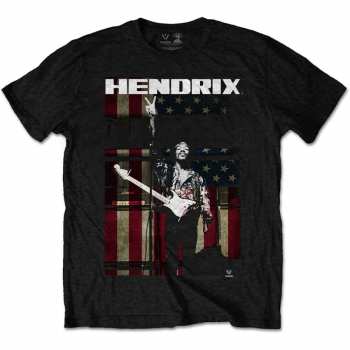 Merch Jimi Hendrix: Tričko Peace Flag  S