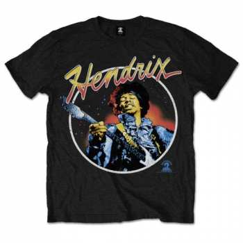 Merch Jimi Hendrix: Tričko Script Circle  S