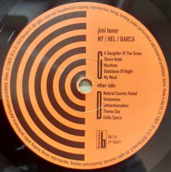 2LP Jimi Tenor: NY / HEL / BARCA