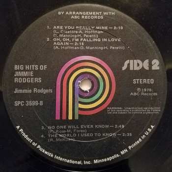 LP Jimmie Rodgers: Big Hits Of Jimmie Rodgers