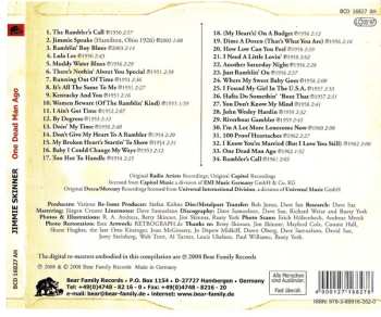 CD Jimmie Skinner: One Dead Man Ago