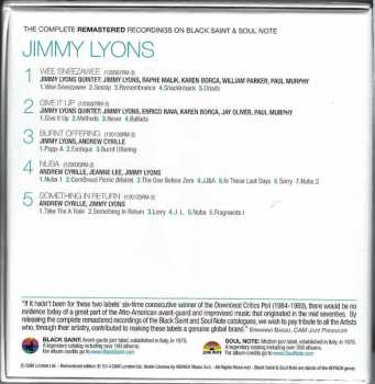 5CD/Dobozkészlet Jimmy Lyons: The Complete Remastered Recordings On Black Saint & Soul Note