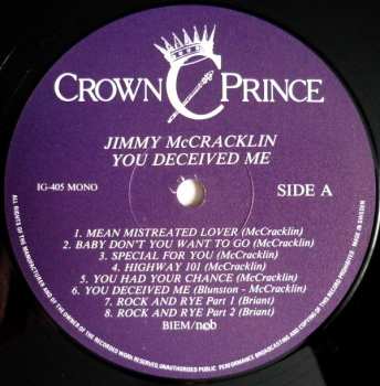 LP Jimmy Mccracklin: You Deceived Me (Jimmy McCracklin Sings The Blues)