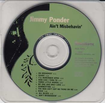 CD Jimmy Ponder: Ain't Misbehavin'