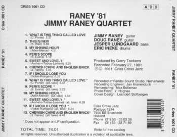 CD Doug Raney: Raney'81