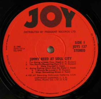 LP Jimmy Reed: Jimmy Reed At Soul City