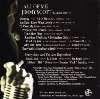 SACD Jimmy Scott: All Of Me - Live in Tokyo