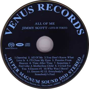 SACD Jimmy Scott: All Of Me - Live in Tokyo