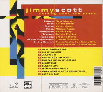 CD Jimmy Scott: Holding Back The Years