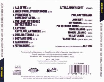 CD Jimmy Scott: Regal Records: Live In New Orleans
