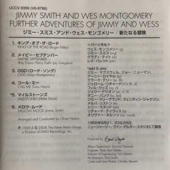 CD Wes Montgomery: Further Adventures Of Jimmy Smith & Wes Montgomery