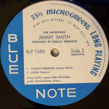 LP Jimmy Smith: Groovin' At Smalls' Paradise (Volume 1)