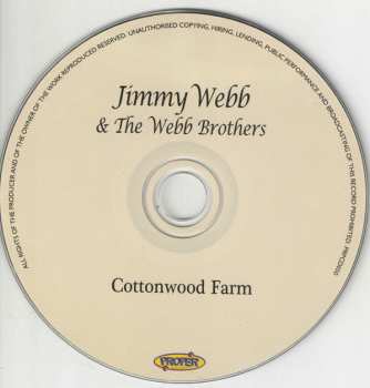 CD Jimmy Webb & The Webb Brothers: Cottonwood Farm