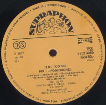 LP Jiří Korn: Hej...(Poslouchej)